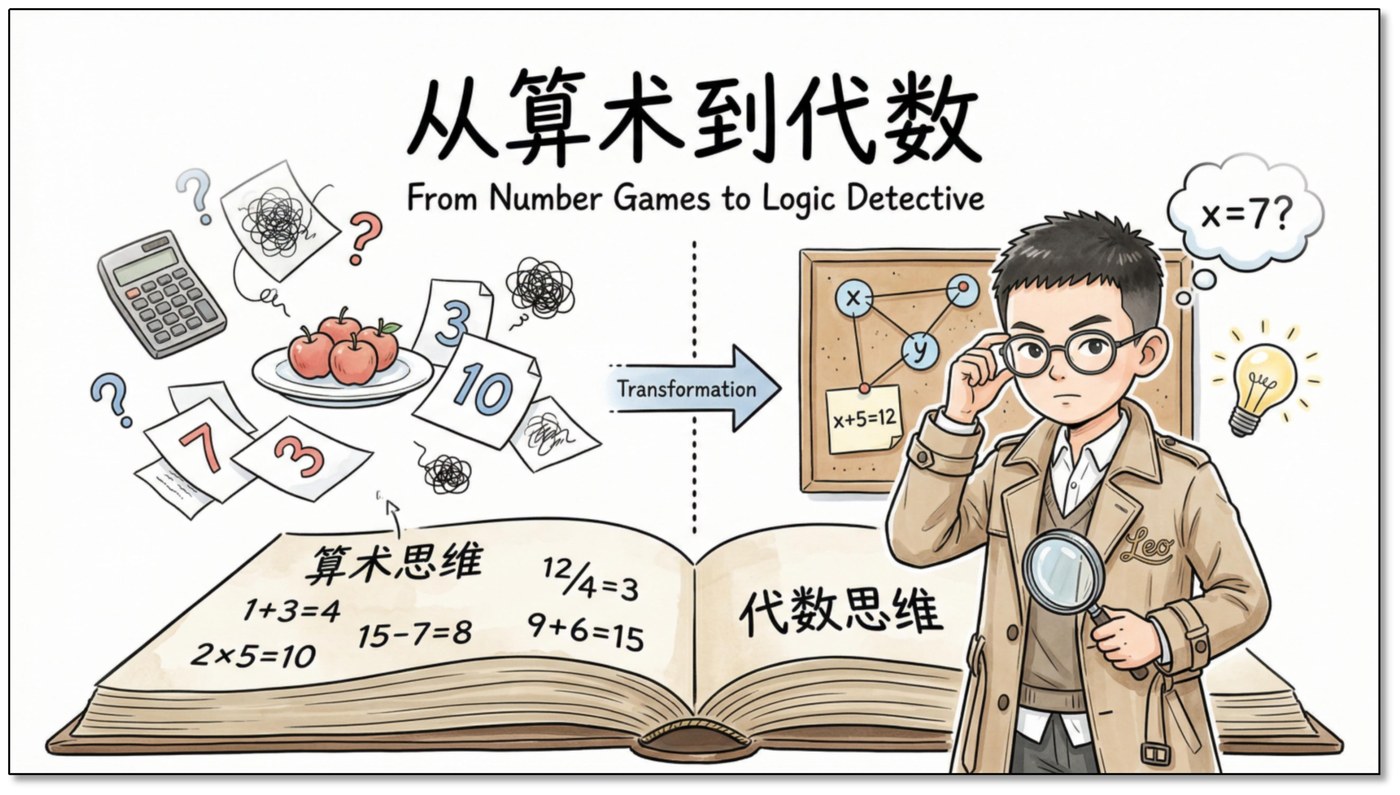 从算术到代数：From Number Games to Logic Detective