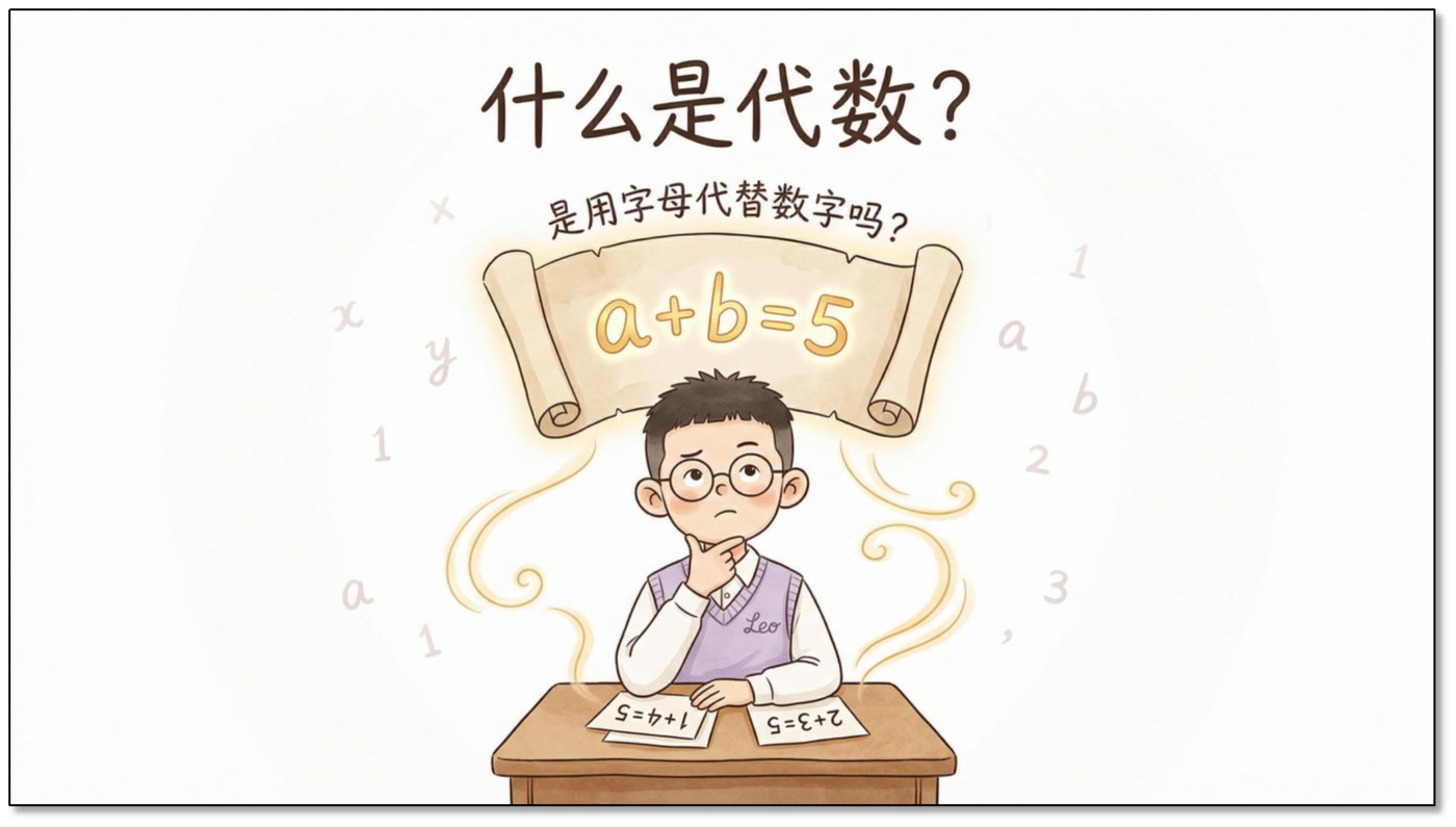 什么是代数？是用字母代替数字吗？